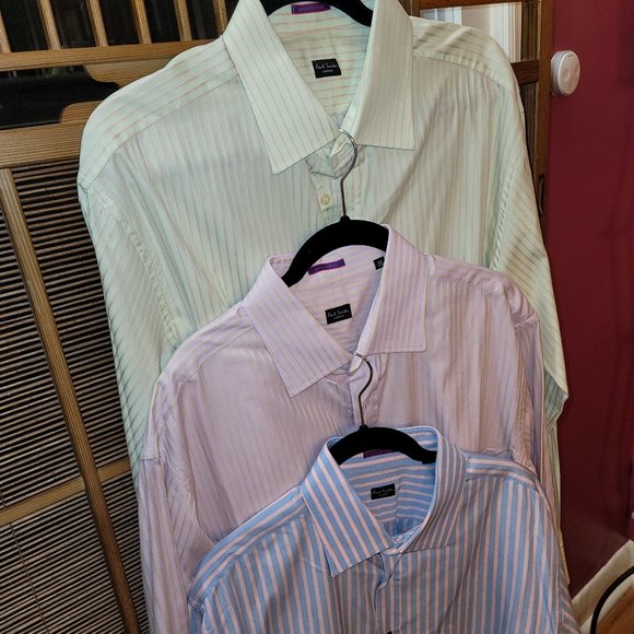 Paul Smith London Other - 3 Paul Smith Italy dress shirts XL/17.5 pink, blue, lime